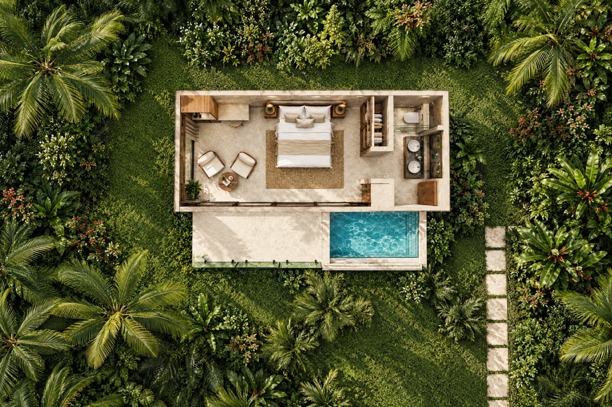 Villa Santai floor plan