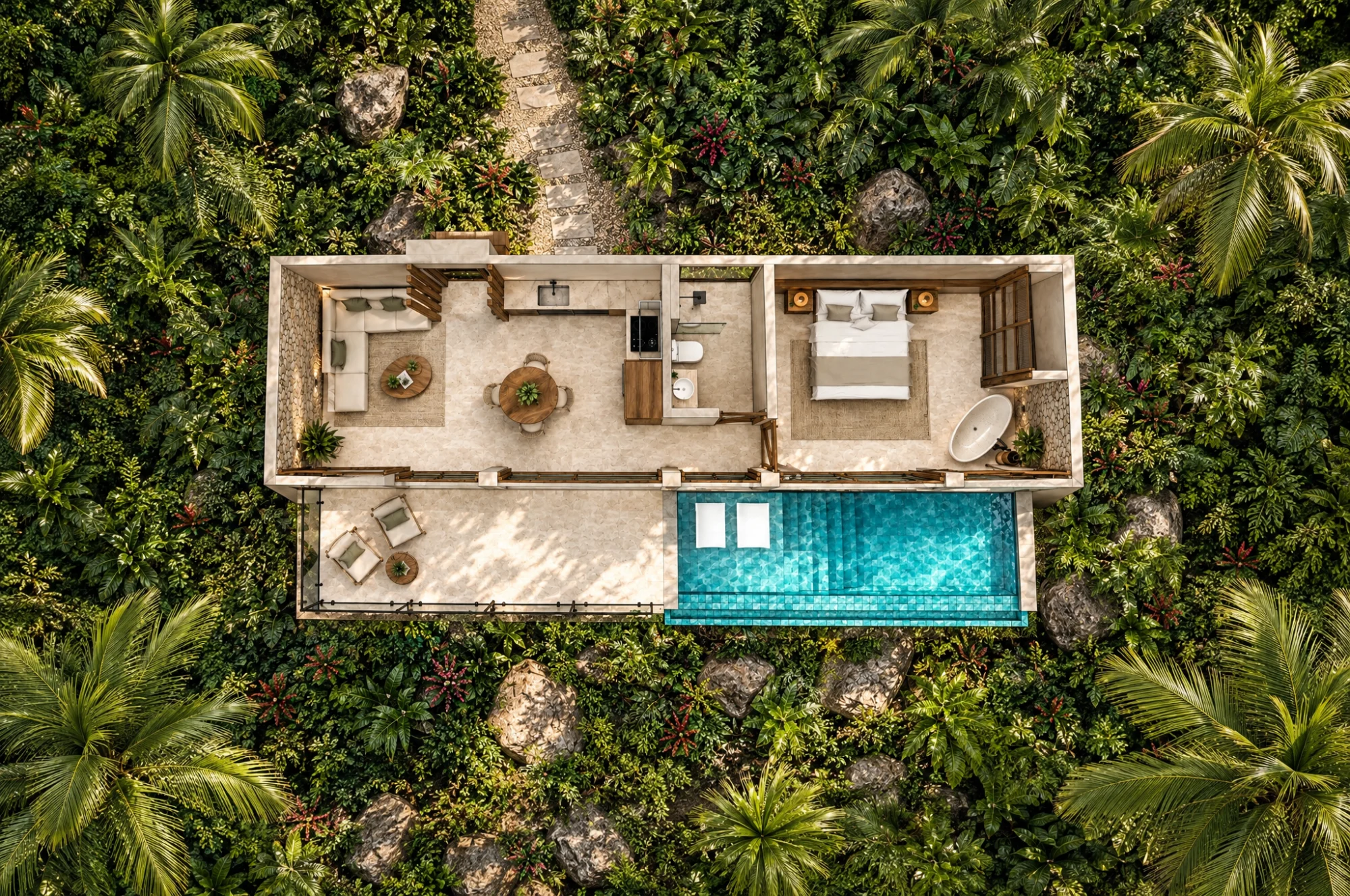 Villa Chandra floor plan