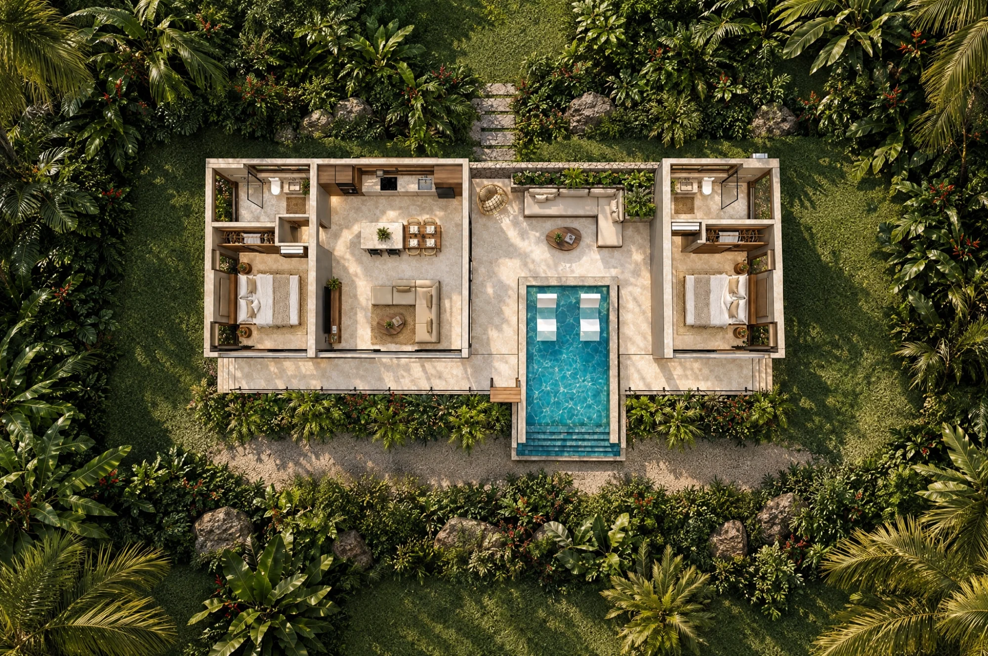 Villa Marapu floor plan